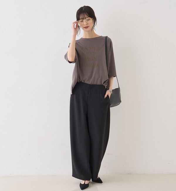 Rouge vif「【セットアップ対応】脇シームレスワイドカーブパンツ」|その他|