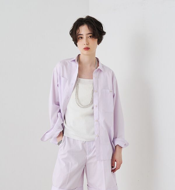 Rouge vif「【セットアップ対応】コットン胸ポケット付きシャツ」|シャツ・ブラウス|