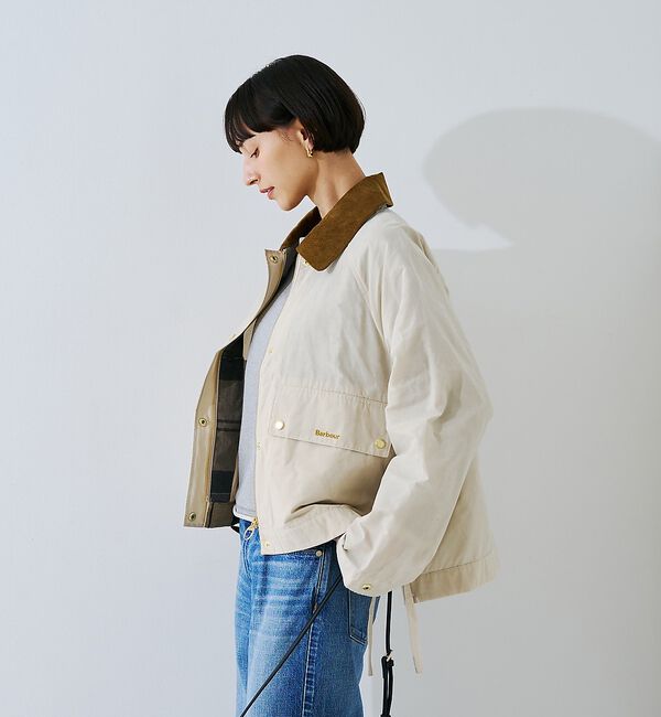 Rouge vif「【Barbour/バブアー】 シャワープルーフショート丈ジャケット / ブルゾン」|ブルゾン・スタジャン|