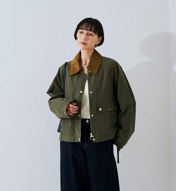 Rouge vif「【Barbour/バブアー】 シャワープルーフショート丈ジャケット / ブルゾン」|ブルゾン・スタジャン|