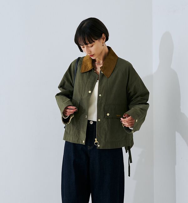 Rouge vif「【Barbour/バブアー】 シャワープルーフショート丈ジャケット / ブルゾン」|ブルゾン・スタジャン|