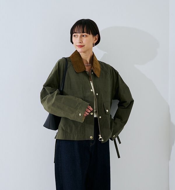 Rouge vif「【Barbour/バブアー】 シャワープルーフショート丈ジャケット / ブルゾン」|ブルゾン・スタジャン|