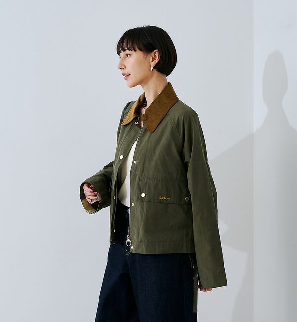 Rouge vif「【Barbour/バブアー】 シャワープルーフショート丈ジャケット / ブルゾン」|ブルゾン・スタジャン|