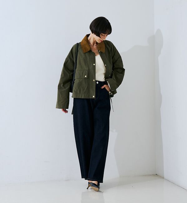 Rouge vif「【Barbour/バブアー】 シャワープルーフショート丈ジャケット / ブルゾン」|ブルゾン・スタジャン|