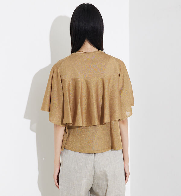 qualite「シャイニーフレアニット」|ニット・セーター|