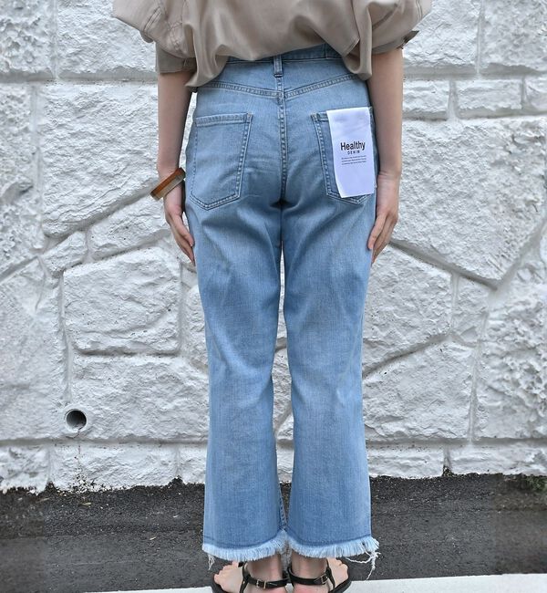 qualite「【healthy denim】Nachos フレアデニムパンツ」|デニム|