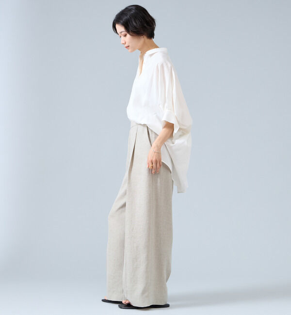 Liesse「オーガニックコットンワイドシャツ」|シャツ・ブラウス|