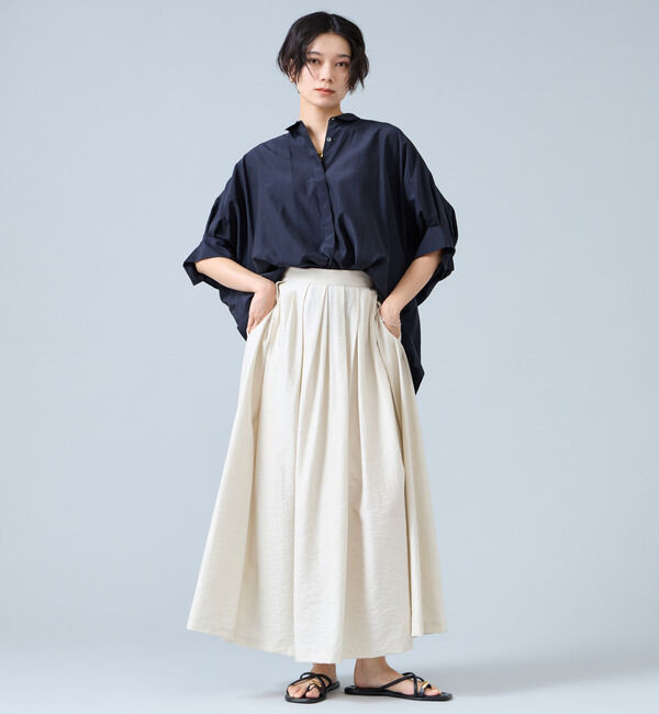 Liesse「オーガニックコットンワイドシャツ」|シャツ・ブラウス|