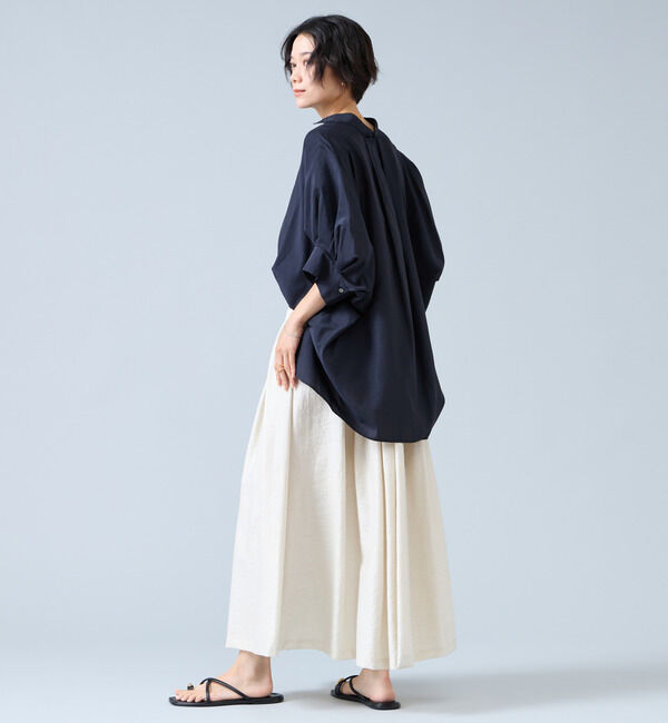 Liesse「オーガニックコットンワイドシャツ」|シャツ・ブラウス|