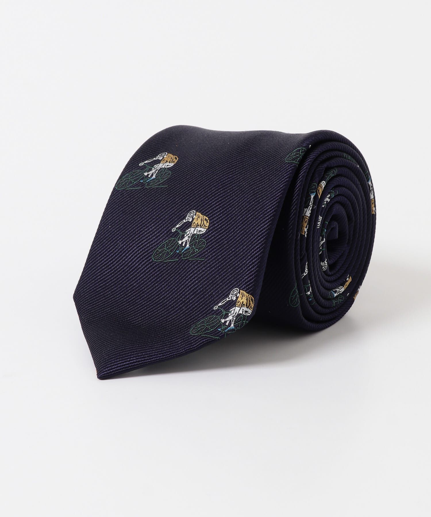 URBAN RESEARCH DOORS「LIFE STYLE TAILOR　25AWサイクルモチーフタイ」|ネクタイ・蝶ネクタイ|ネイビー