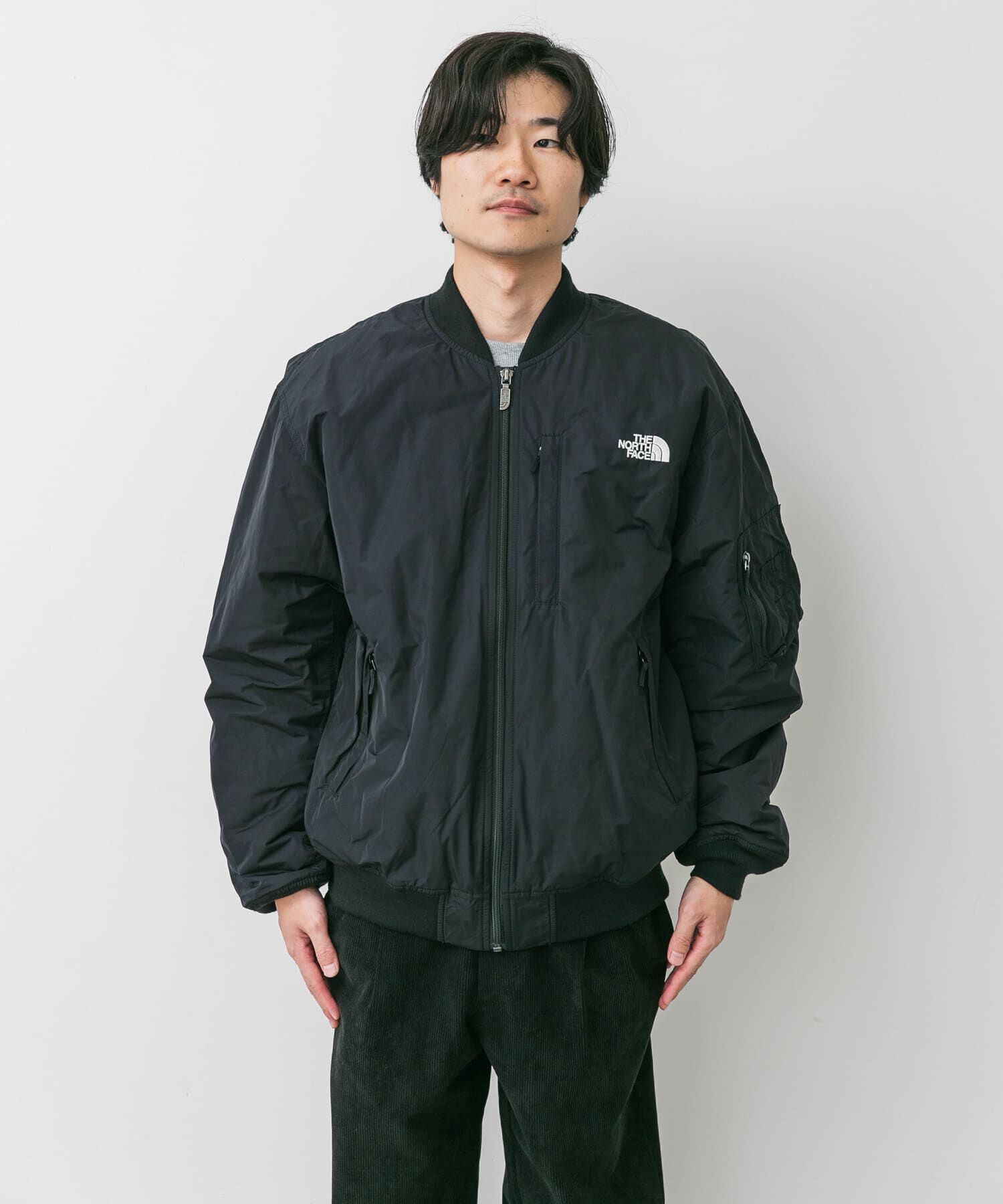 URBAN RESEARCH DOORS「THE NORTH FACE　Insulation Bomber Jacket」|ノーカラーコート|