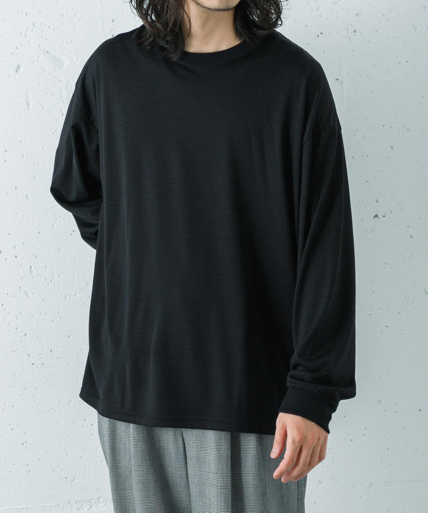 URBAN RESEARCH「『洗濯可』new basic　WASHABLE MERINO WOOL LONG-SLEEVE」|Tシャツ・カットソー|