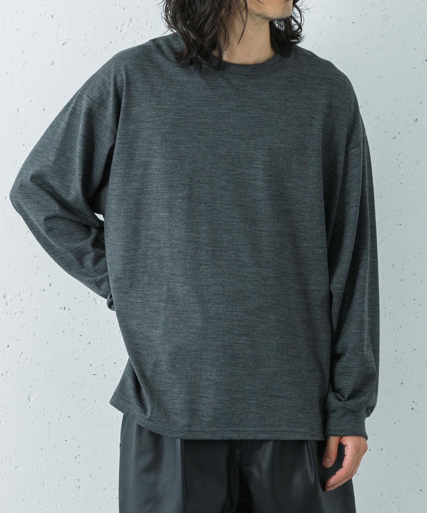 URBAN RESEARCH「『洗濯可』new basic　WASHABLE MERINO WOOL LONG-SLEEVE」|Tシャツ・カットソー|