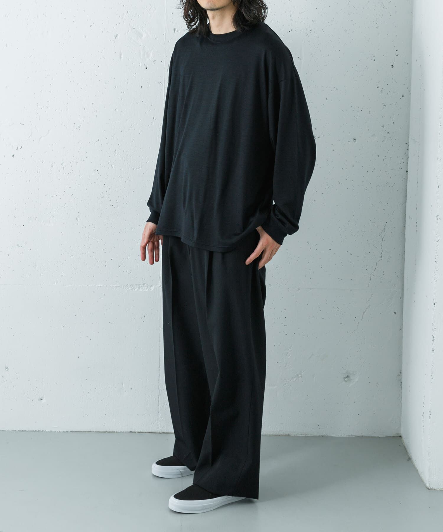 URBAN RESEARCH「『洗濯可』new basic　WASHABLE MERINO WOOL LONG-SLEEVE」|Tシャツ・カットソー|