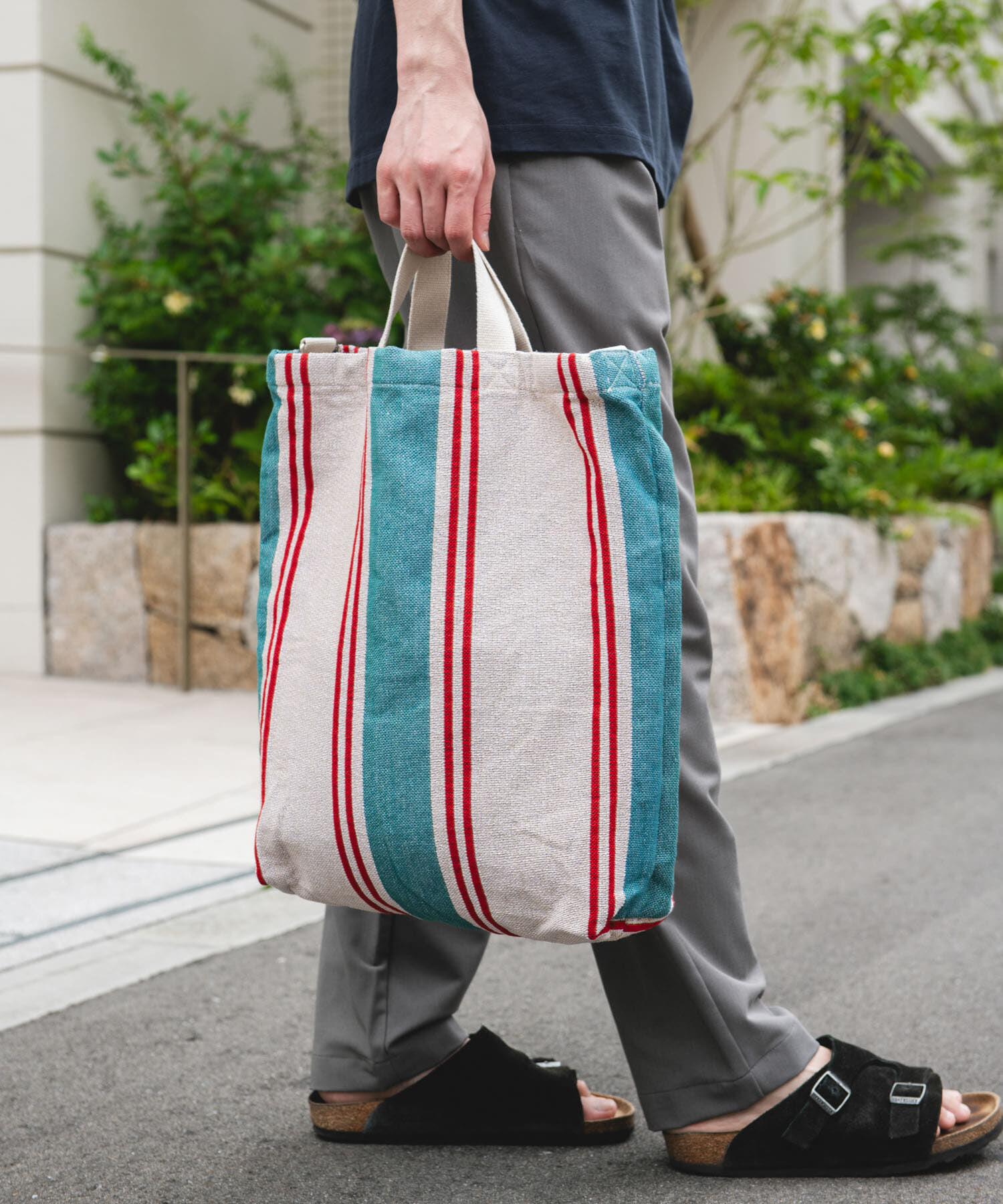 URBAN RESEARCH DOORS「2WAYストライプトートバッグ」|トートバッグ|