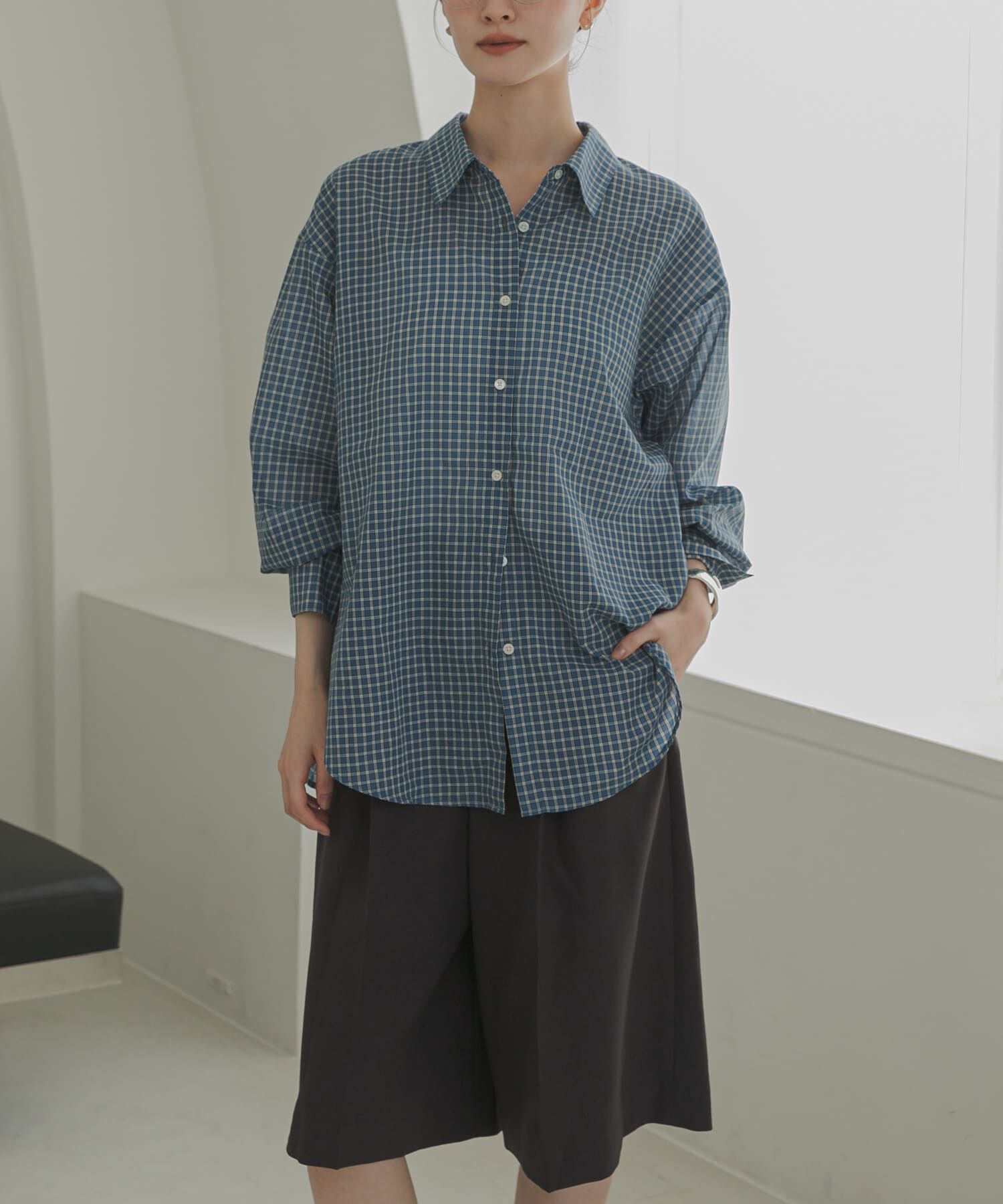 URBAN RESEARCH「シアーチェックシャツ」|シャツ・ブラウス|