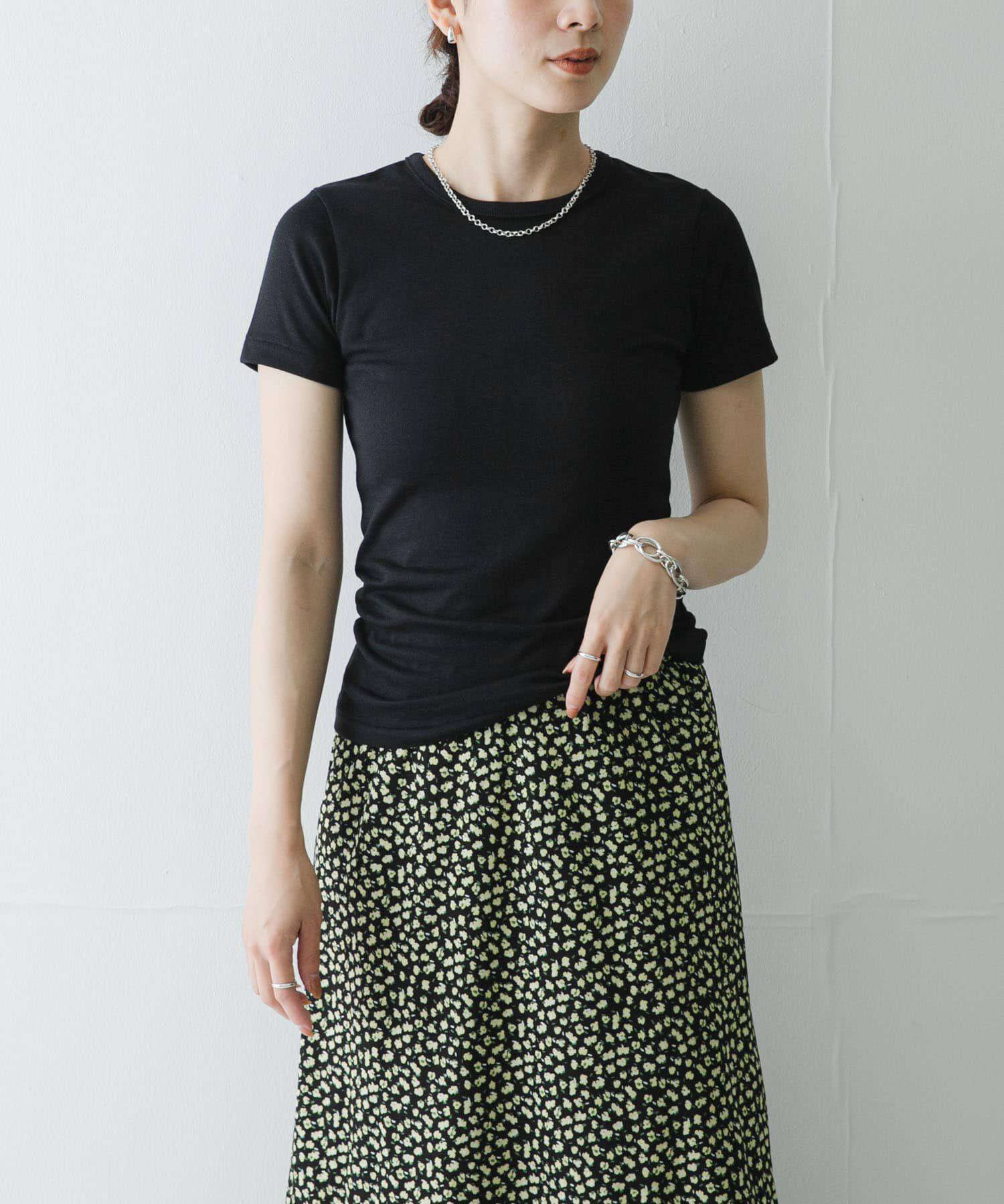 URBAN RESEARCH「THYARD コンパクトTシャツ」|Tシャツ・カットソー|ブラック