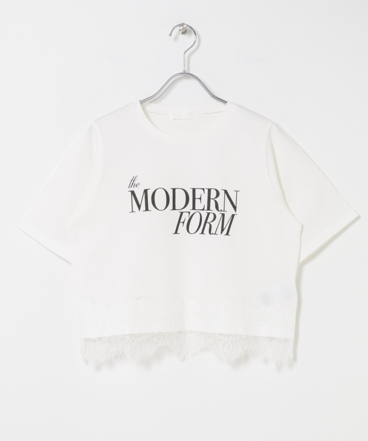 SENSE OF PLACE by URBAN RESEARCH「クロップドレースロゴTシャツ(半袖)」|Tシャツ・カットソー|