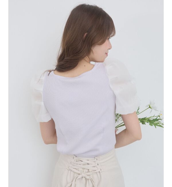  「シアースリーブトップス」|Tシャツ・カットソー|