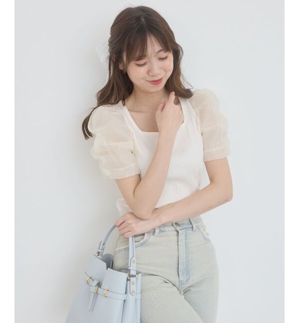  「シアースリーブトップス」|Tシャツ・カットソー|