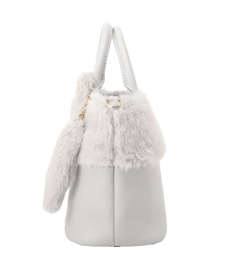 Maison de FLEUR「ねこフェイクファーバッグ」|ハンドバッグ|