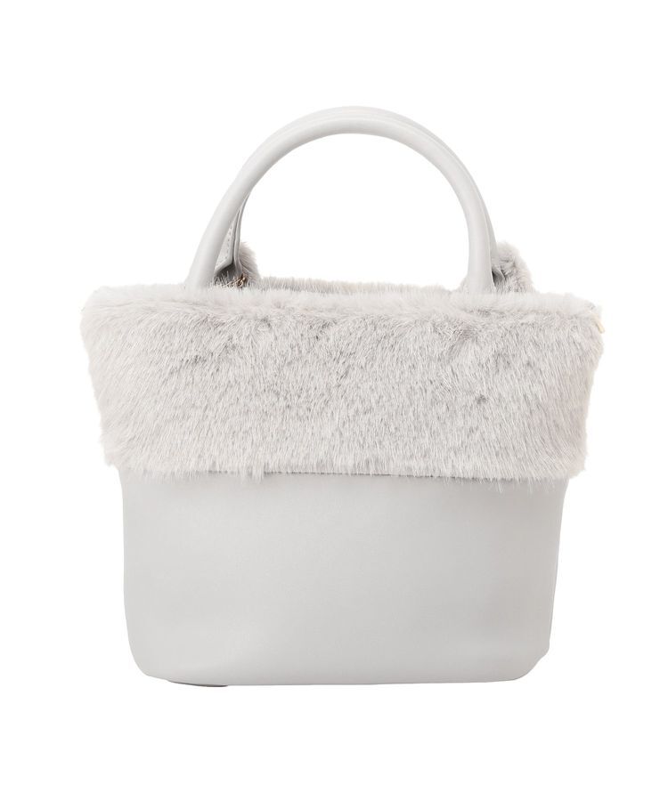 Maison de FLEUR「ねこフェイクファーバッグ」|ハンドバッグ|