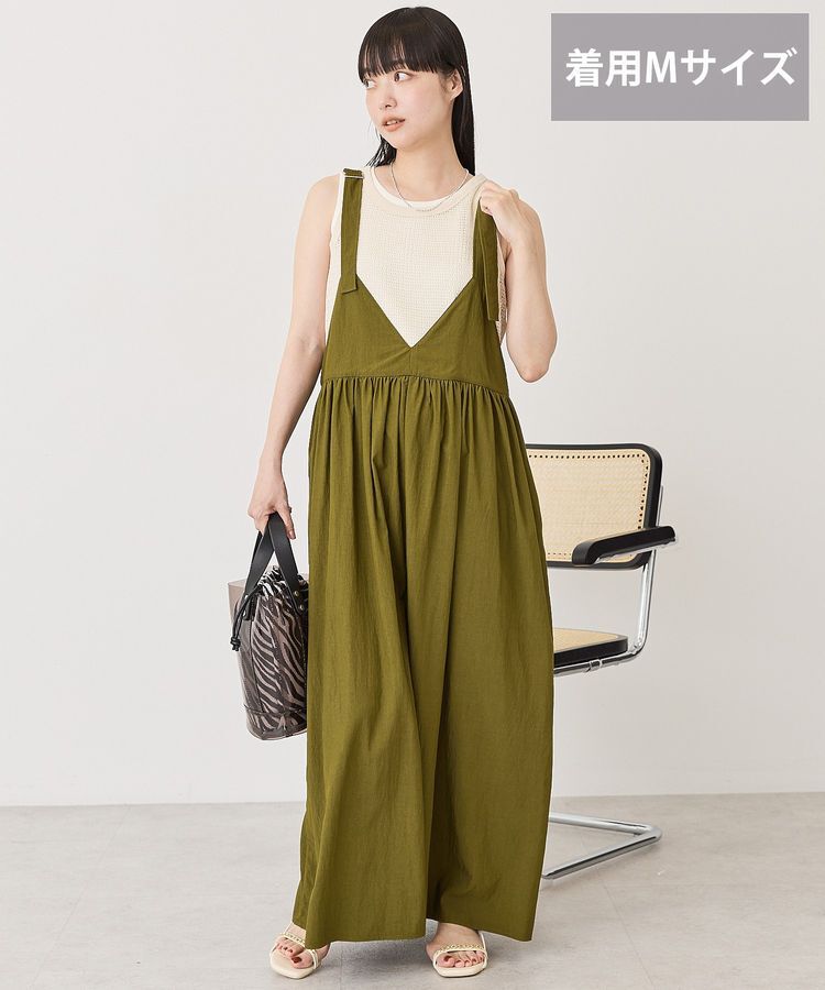 AMERICAN HOLIC「【選べる丈】Vネックワンピース」|ワンピース|Khaki