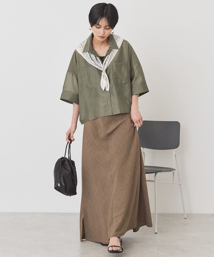 AMERICAN HOLIC「【WEB限定】Wポケットシアー半袖シャツ」|シャツ・ブラウス|