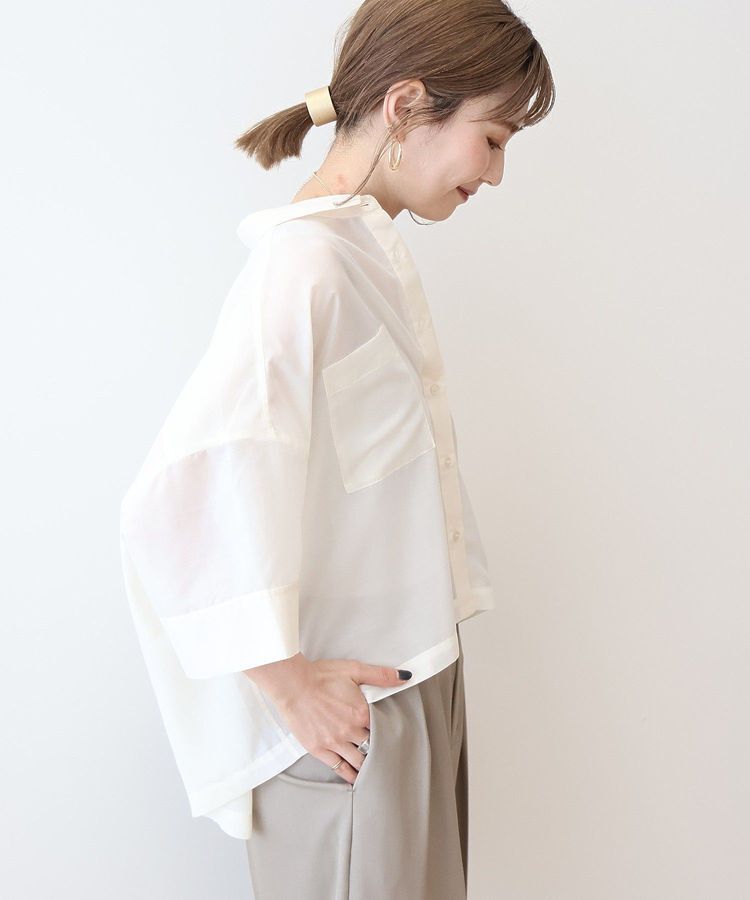 AMERICAN HOLIC「【WEB限定】Wポケットシアー半袖シャツ」|シャツ・ブラウス|