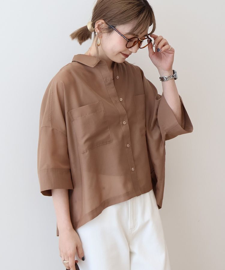 AMERICAN HOLIC「【WEB限定】Wポケットシアー半袖シャツ」|シャツ・ブラウス|