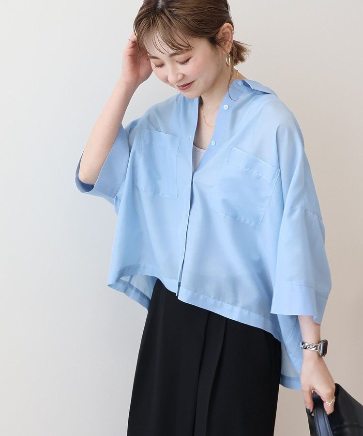 AMERICAN HOLIC「【WEB限定】Wポケットシアー半袖シャツ」|シャツ・ブラウス|