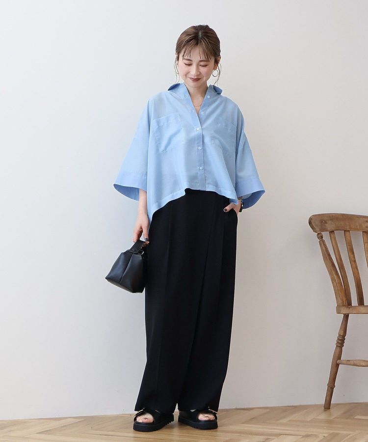 AMERICAN HOLIC「【WEB限定】Wポケットシアー半袖シャツ」|シャツ・ブラウス|