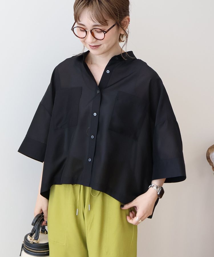 AMERICAN HOLIC「【WEB限定】Wポケットシアー半袖シャツ」|シャツ・ブラウス|