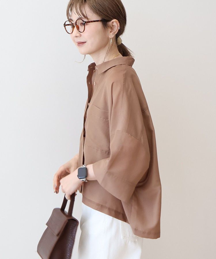 AMERICAN HOLIC「【WEB限定】Wポケットシアー半袖シャツ」|シャツ・ブラウス|