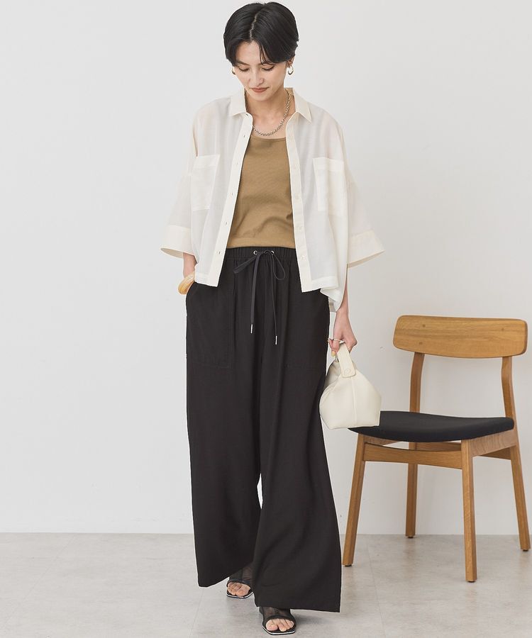 AMERICAN HOLIC「【WEB限定】Wポケットシアー半袖シャツ」|シャツ・ブラウス|