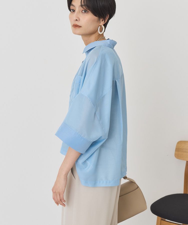 AMERICAN HOLIC「【WEB限定】Wポケットシアー半袖シャツ」|シャツ・ブラウス|