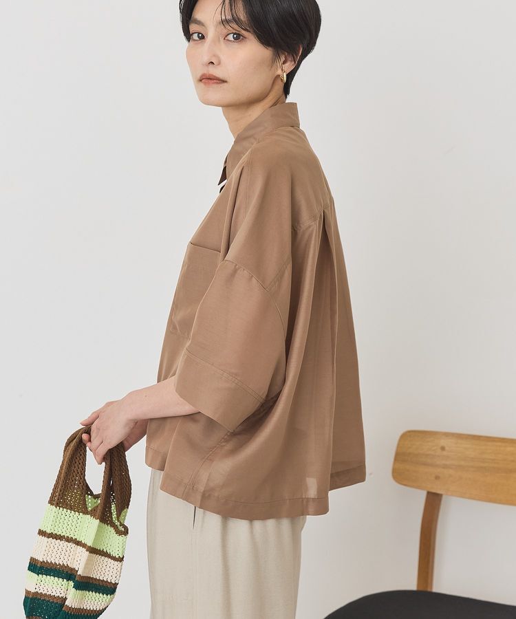 AMERICAN HOLIC「【WEB限定】Wポケットシアー半袖シャツ」|シャツ・ブラウス|