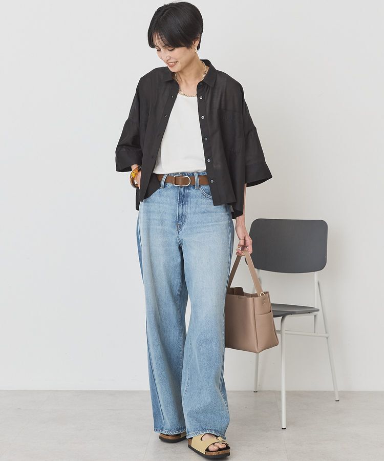 AMERICAN HOLIC「【WEB限定】Wポケットシアー半袖シャツ」|シャツ・ブラウス|