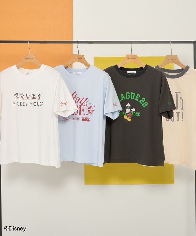 AMERICAN HOLIC「【Mickey&Friends】ビンテージ加工アソートプリントTシャツ」|Tシャツ・カットソー|
