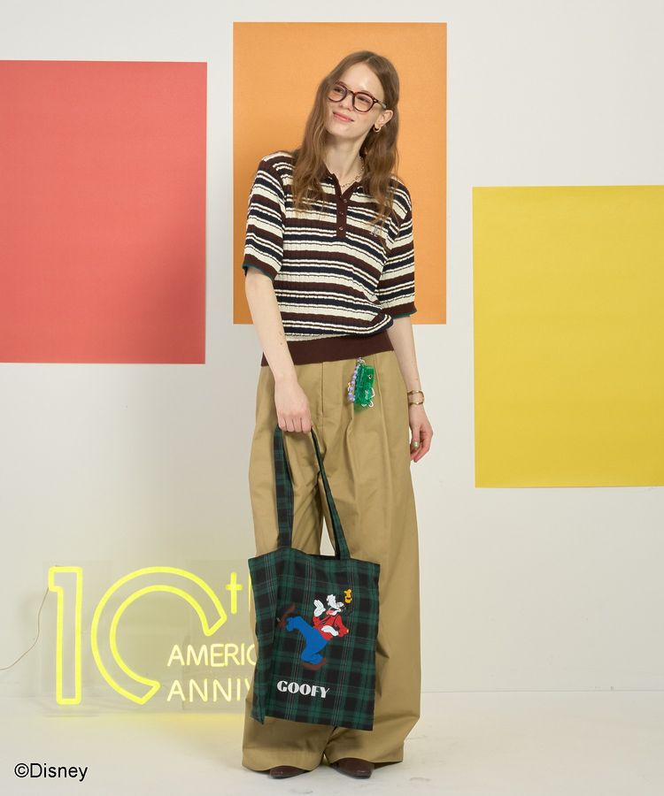 AMERICAN HOLIC「【Mickey&Friends】ケーブルニットポロ」|ニット・セーター|