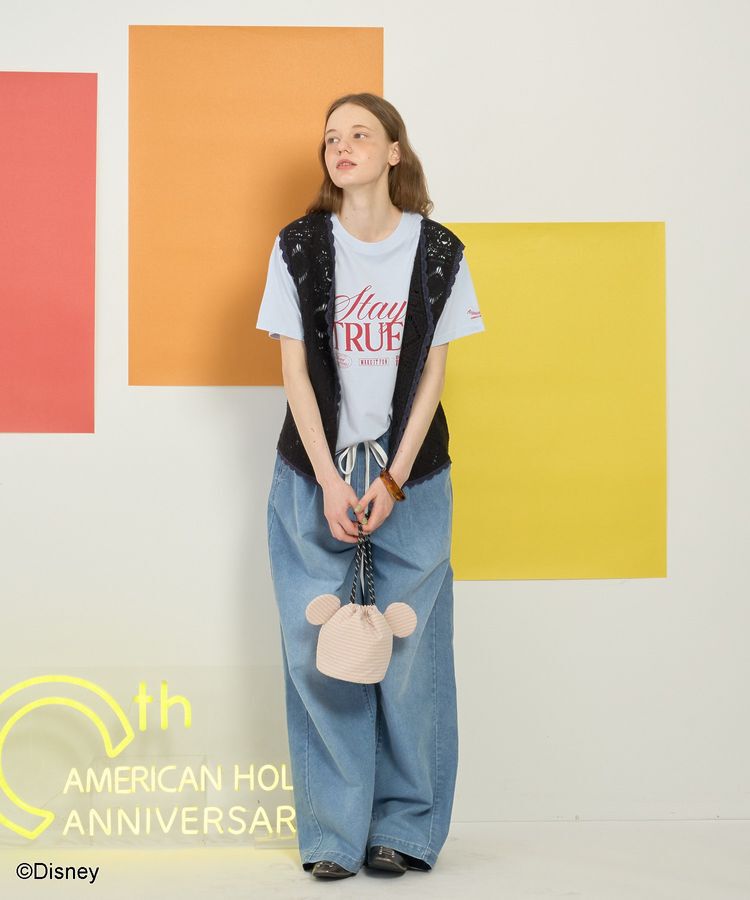 AMERICAN HOLIC「【Mickey&Friends】巾着バッグ」|ポーチ|