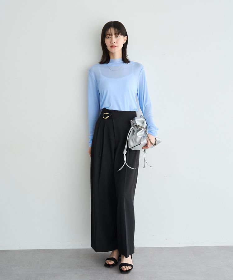 YECCA VECCA「ハイネックシアートップス」|Tシャツ・カットソー|