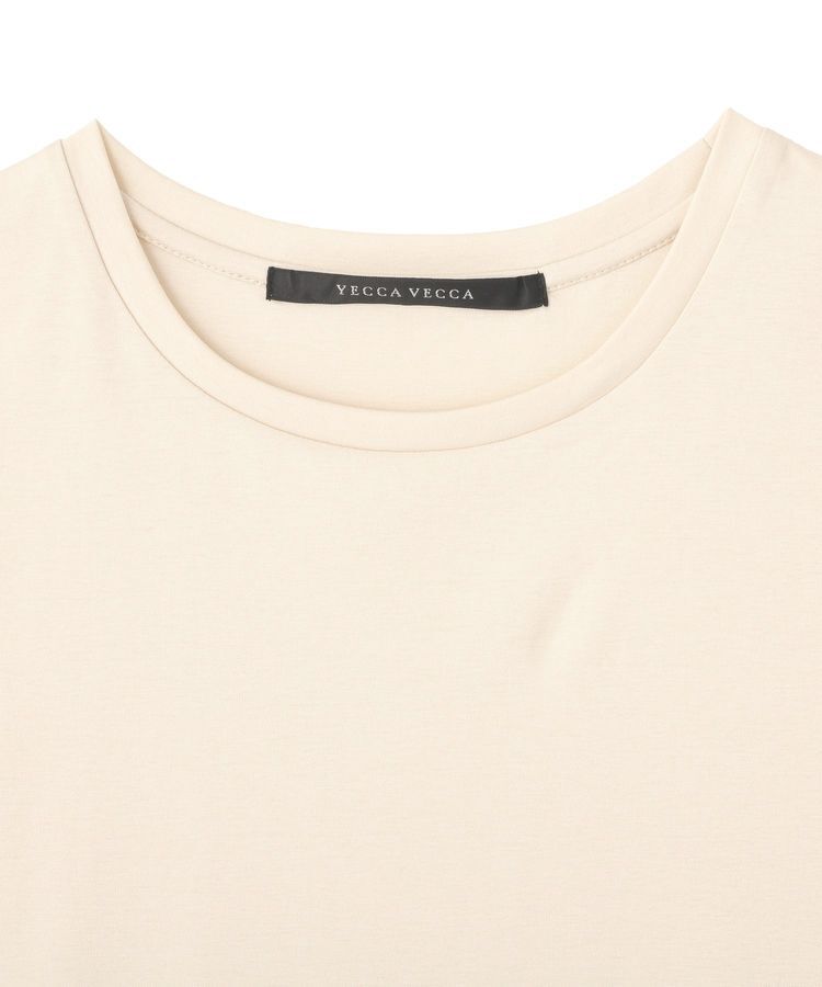 YECCA VECCA「コットンスムースノースリーブトップス」|Tシャツ・カットソー|