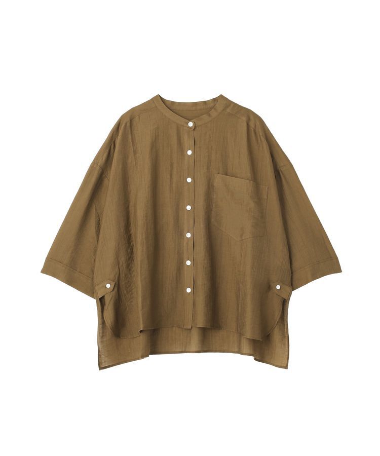 GARAGE OF GOOD CLOTHING「シアー７分袖ブラウス」|シャツ・ブラウス|