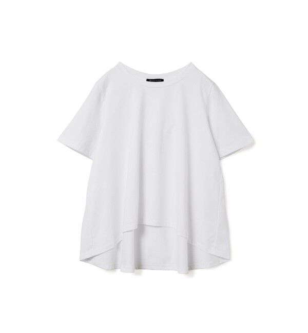 mizuiro ind「mizuiro ind フレアクルーネックTシャツ」|Tシャツ・カットソー|