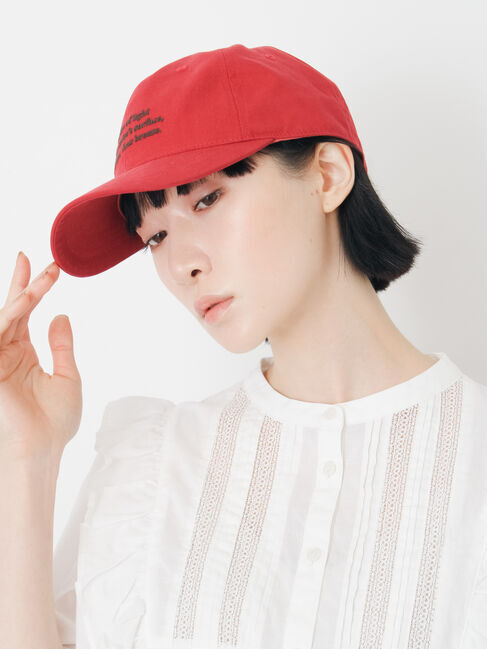 Samansa Mos2「【消臭効果】コットンツイル刺繍キャップ」|その他|