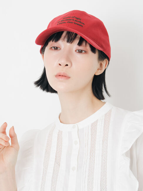 Samansa Mos2「【消臭効果】コットンツイル刺繍キャップ」|その他|