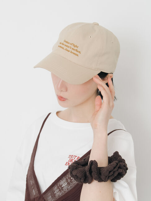 Samansa Mos2「【消臭効果】コットンツイル刺繍キャップ」|その他|