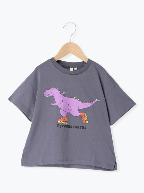 Samansa Mos2 Lagom「【吸水速乾】恐竜プリントTシャツ」|Tシャツ・カットソー|