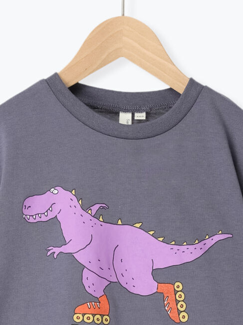 Samansa Mos2 Lagom「【吸水速乾】恐竜プリントTシャツ」|Tシャツ・カットソー|